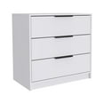 thumbnail image 5 of Dtwnek 3 Drawer Dresser with Handle, Perfect for Living Room, Bedroom, White, 5 of 8