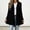 Black, variant on Women's Cardigan Sweaters Open Front Peplum Swing Hem Long Sleeve Ribbed Knit Lightweight Coats Casual Fall Winter Flowy Tops for Shopping Travel Black L