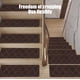 thumbnail image 5 of RKSTN bathroom rugs 30x8in No Slip Carpet Stair Treads Non-Slippery Rug Slip Resistive Indoor Runner For Kids Elders And Pet With Reusable Adhesive Easy To Clean, 5 of 6