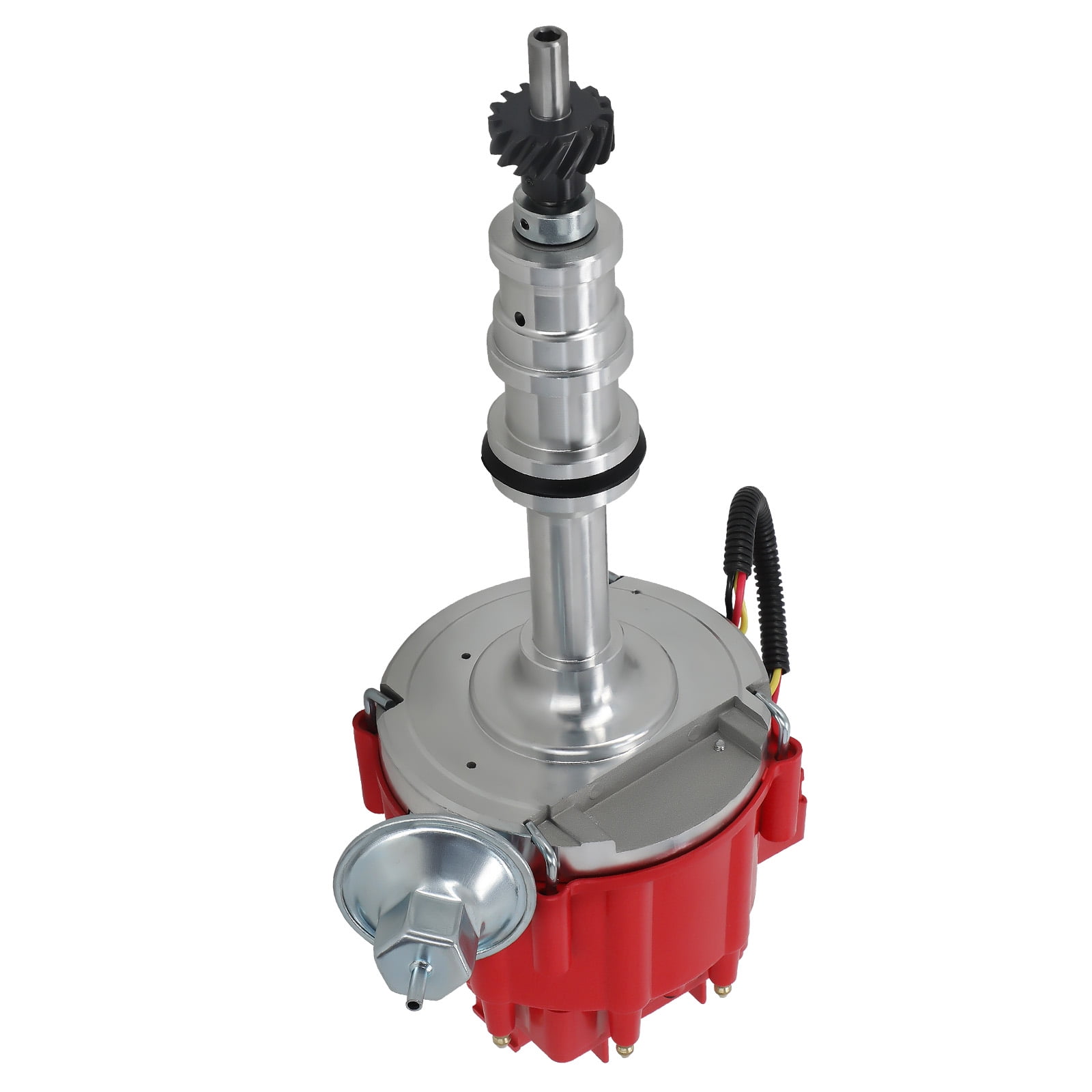 Maxpeedingrods HEI Distributor for Ford FE Big Block 352 360 390 427 428 V8 5.8L-7.0L 1/4" Shaft, Replacement for HEI008RD R26453 AR37859
