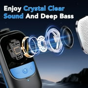 Wearable Bluetooth Speaker Clip-On Wireless Water-Resistant Mini Speaker