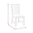 thumbnail image 6 of Bowery Hill Modern Slat Back Upholstered Side Chair (Set of 2), 6 of 14