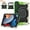 Black-Green, variant on Iokmax Case for iPad 10.2 inch 9th/8th/7th Generation 2021/2020/2019 with 360 Kickstand Handle Shou lder Strap Heavy Duty Rugged Shockproof Protective Cover