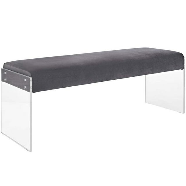 Hawthorne Banc en Velours Collection Gris