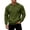 Army Green, variant on Mens Soft Fleece Henley Sweatshirt Long Sleeve Button Placket Warm Casual Pullover Tops with Kangaroo Pocket Navy L