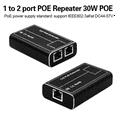 thumbnail image 2 of Rallonge POE 2 Ports, IEEE 802.3AF/AT POE+ Standard, 10/100Mbps, Répéteur POE 100 Mètres (328 Pieds), Entrée POE Rallonge: 30W, 2 of 7