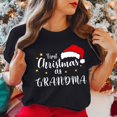 thumbnail image 5 of Gibobby Camisas de Navidad para mujer Camiseta de manga corta con cuello redondo y estampado de Navidad para mujer(Negro,M), 5 of 5