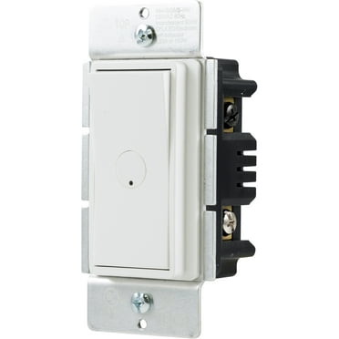 UltraPro MyBright Dimmer with Rocker Switch, Single-Pole, White, 120V, 0 Watts, 49445