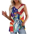 thumbnail image 2 of GaThRRgYP Women's Sleeveless Low Neck Top,Tank Tops for Women under $5,2025 Women's Spring and Summer New Tank Neck Print Casual Fashion Top Yellow M, 2 of 8