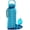 Aqua, variant on 64 oz Water Bottle with Time Marker - 2in1 Straw & Chug Lid -  Big Water Bottle with Straw - Gym Water Bottle with Strap - Water Jug (64 Ounces, Clarity)