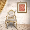 thumbnail image 3 of Vision Studio 15x18 Gold Ornate Wood Framed with Double Matting Museum Art Print Titled - Baroque Tapestry in Red II, 3 of 4