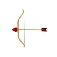 thumbnail image 2 of Nicky Bigs Novelties Cupid Bow and Arrow Prop Set - Gold and Red, Valentines Halloween Costume Accessory, 2 of 9