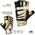 thumbnail image 4 of RDX Weight Lifting Gloves Gym Wrist Support Cow Hide Leather Fitness Exercise Bodybuilding Training, 4 of 4