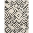 thumbnail image 1 of Safavieh Belize Shag 3' X 5' Power Loomed Rug in Ivory and Charcoal, 1 of 1