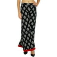 thumbnail image 1 of Amoghah Cotton Palazzo Floral Womens Wear Elastic Waist Wide Leg Custom Pants, 1 of 5