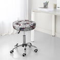 thumbnail image 5 of Colorful Lines Lizard Gecko Round Bar Stool Seat Covers, Elastic Round Chair Cover Stool Seat Slipcover Bar Stool Cushions Round Pad for 12-14 inch, 5 of 5