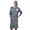01-Blue1019, variant on Wxolcjlv Vertical Stripe Nightshirt Set For Men Long Sleeve Sleep Gown With Night Cap