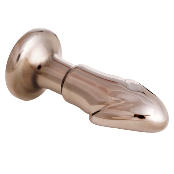 Our Erotic Journey 3.75 In Black Opal Borosilicate Glass Dildo with Rechargeable Vibrator | 5 Year Warranty