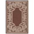 thumbnail image 5 of SAFAVIEH Courtyard Claire Rooster Indoor/Outdoor Area Rug, 6'7" x 6'7" Round, Chocolate/Natural, 5 of 10