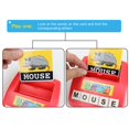 thumbnail image 3 of MesaSe 60PCS Flash Cards Literacy Wiz Fun Game Upper Case Sight Words Preschool Language Learning Developmental Toys for Children Presents, 3 of 12