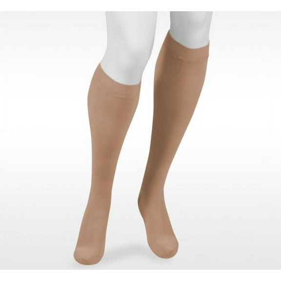 Juzo Assist 3611 Closed Toe Knee Highs w/Silicone Band - 20-30 mmHg Short Beige III