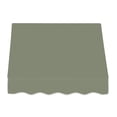 thumbnail image 2 of Awntech 4.38 Ft Dallas Retro Straight Slope Fixed Awning with Anodized Arms (52.5in x 24in x 48in), Sage, 2 of 5