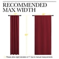 thumbnail image 3 of NICETOWN Blackout Curtains 63-inch Length for Kids Room Rod Pocket Red Window Treatment Drapes, 2 Panels, 3 of 8