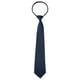 thumbnail image 1 of Corbata de hombre preatado con cremallera INSPIRE CHIC para el Día del Padre, color sólido, formal y casual, ajustable, corbata ancha de color azul oscuro, larga de 48 cm/18.9', 1 of 5