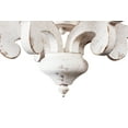 thumbnail image 2 of Oaks Aura Cottage Chic Crown Rustic Wood Chandelier 6-Light Farmhouse Wooden Pendant, 2 of 9