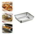 thumbnail image 1 of Plateau de Service Carré en Acier Inoxydable pour Usage Polyvalent à la Maison Assiette de Gril Multifonction et Plat de Présentation pour Aliments Réfrigérés, 1 of 3