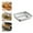 A, variant on XINGAG Dinner Plates, Serving Platters, Square Metal Dinner Plates, Dessert Tray for BBQ, Dining, Party, Buffet, Appetizer Serving