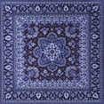 thumbnail image 1 of Ahgly Company Machine Washable Indoor Square Persian Blue Traditional Area Rugs, 6' Square, 1 of 4