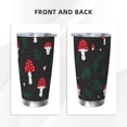 thumbnail image 3 of Balery Amanita Mushroom Pattern 20oz Insulated Car Cup with Dual Drink Lids, Stainless Steel Travel Mug with Straw & Direct Drink Mouth, Eco-Friendly and Leak-Proof-Without Straw, 3 of 8