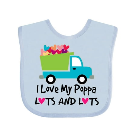 

Inktastic I Love My Poppa Gift Baby Boy or Baby Girl Bib