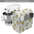 thumbnail image 2 of Cartoon Stand Mixer Cover, Repetitive Pattern of Little Ducklings Walking Jumping and Sleeping Art, Kitchen Appliance Organizer Bag Cover with Pockets, 5 Quarts, White and Mustard, by Ambesonne, 2 of 4