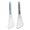 Grey+Blue, variant on Cheers.US 2Pcs Grilling Spatula Food Grade Heat Resistant Stainless Steel Non-stick Fish Steak Turner Spatula Kitchen Gadget for Home