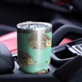 thumbnail image 4 of 30oz Cute Green Hedgehog Pattern Tumblers Stainless Steel Tumbler with Lid and Straw,Vacuum Insulated Double Wall Travel Tumbler Cups Mug with Cleaning Brush for Coffee,Tea, 4 of 7