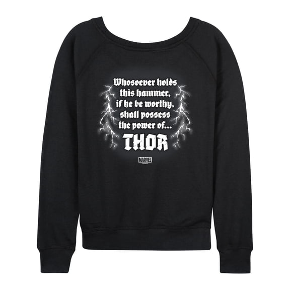Marvel Thor - Hammer - Women's French Terry Pullover Sweatshirt