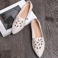 thumbnail image 7 of Seffadzy Women's Flat Shoes Soft Sole Cutout Breathable Lightweight Casual Flats Comfortable Slip White 38, 7 of 7