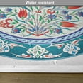 thumbnail image 6 of Ambesonne Teal Place Mats Set of 4, Turkish Tulip Floral Art, Standard Size, Teal Red White, 6 of 6