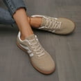 thumbnail image 2 of Women's Fashionable Lace Up Low Top Casual Flat Sneakers, Comfortable Sports Walking Shoes for Daily Wear, Female Round Toe Shoes, 2 of 11