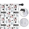 thumbnail image 4 of Blackout Kids Curtains,White Cow Moo Milk Pattern Childrens Insulated Curtains Set Of 2,Bedroom Essentials,Toddler Room Decor 42x54in(106x137cm), 4 of 5