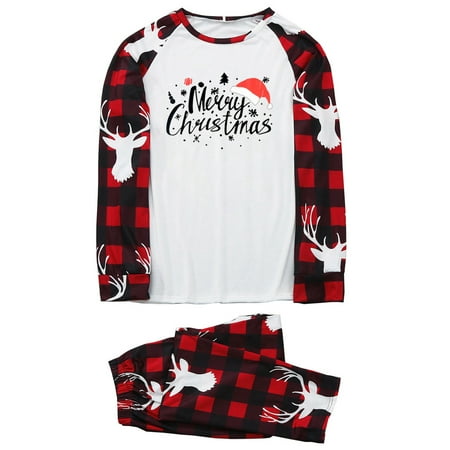 

Fjofpr Pants for Women Christmas Men Dad Printed Blouse Tops+Pants Family Matching Pajamas Set Cargo Pants Women