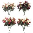 thumbnail image 3 of Matsuzay 2 pack/lote decoración de flores falsas para interiores o exteriores flores falsas de larga duración y elegantes de amplia Flores artificiales rosa 30 centimetros, 3 of 6
