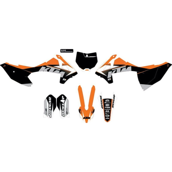 COR 9 KTM Complete Graphics Kit, Black