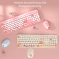 thumbnail image 4 of Gaming Keyboard, 104 Keys Battery Powered 1600 DPI Cordless Computer Keyboard and Mouse Combo, Auto Sleep Gaming Keyboard and Mouse Set for  for OS X, 4 of 8