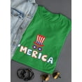 thumbnail image 3 of Merica Hat And Sunglasses T-Shirt Women -Image by Shutterstock, Female x-Large, 3 of 4