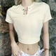 thumbnail image 4 of Top Corto de Manga Corta Nikou Camiseta Estampada Cuello en V Multifuncional, 4 of 9
