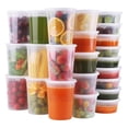 thumbnail image 1 of Deli Containers WGCC, 48 juegos con tapas, 8 oz, 16 oz, 32 oz, sin BPA, 1 of 6