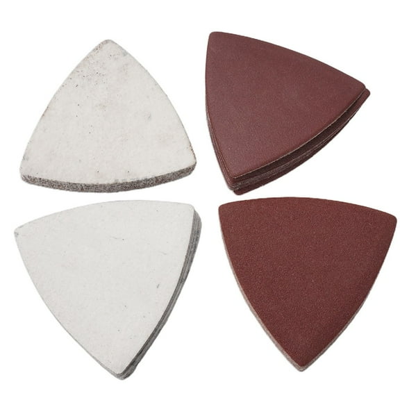 40Pcs 80Mm & Triangle Sandpaper Fit 3-1/8 Inch Oscillating Multi Tool